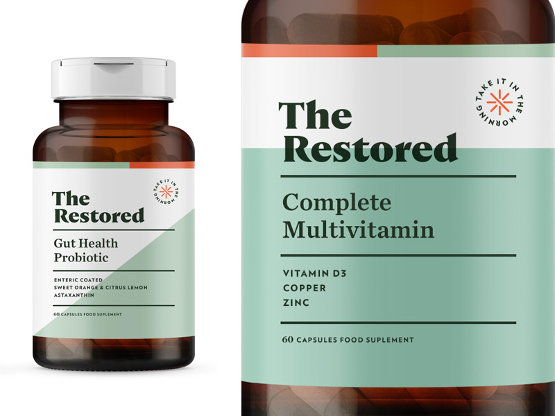 the restored womens vitamins packaging design ideas