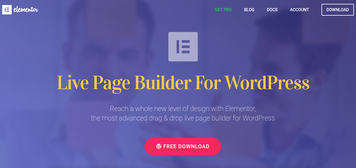 Elementor Page Builder Plugin for WordPress